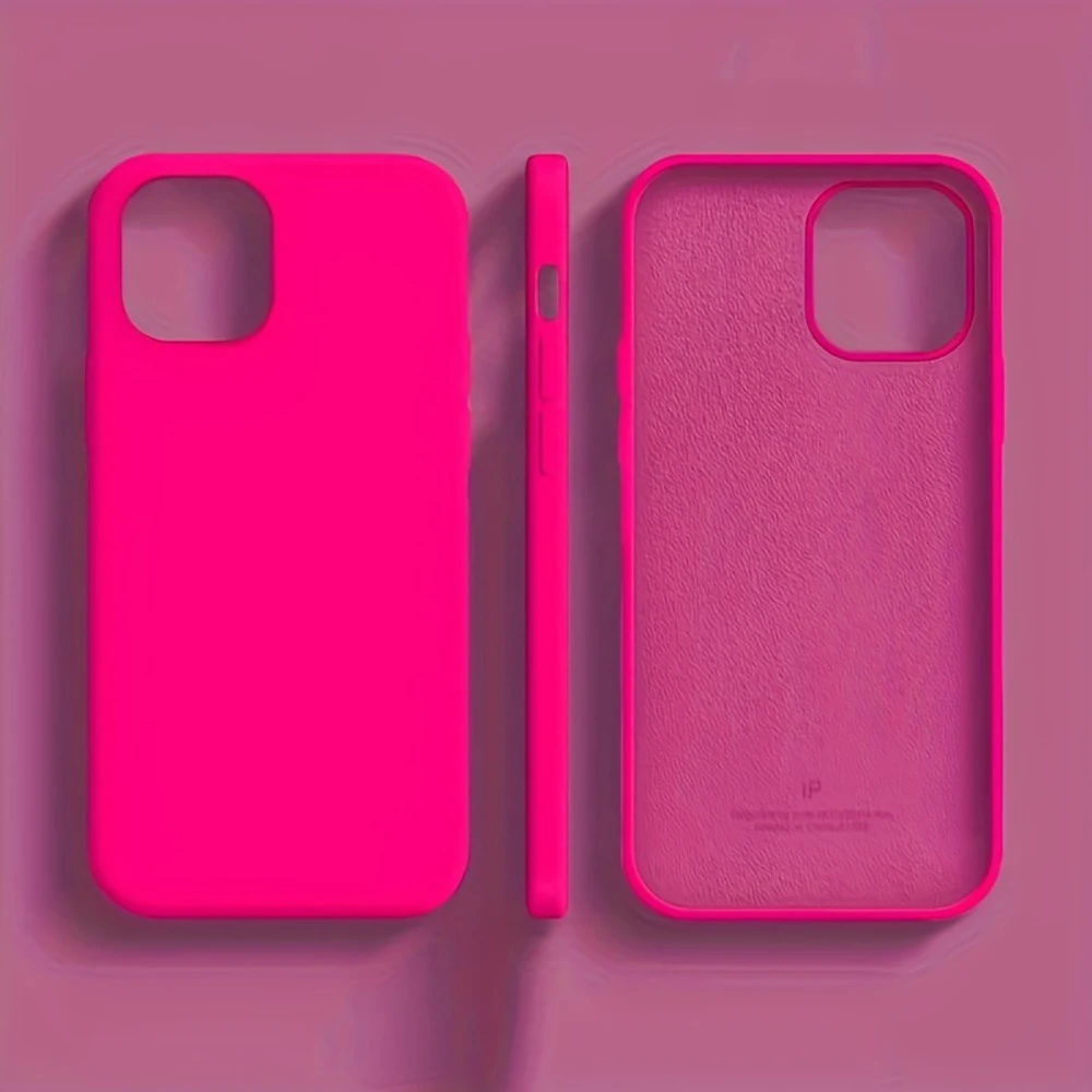 Coque de téléphone souple en silicone liquide antichoc pour iPhone 17, 16, 15, 14 Pro Max, 18 Pro, 17 Pro, et iPhone 18, 17 Pro Max