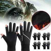 Waterproof Cycling Gloves Winter Touch Screen Bicycle Riding Outdoor Gloves Gloves Scooter Warm Windproof Motorcycle Bike Z6X6