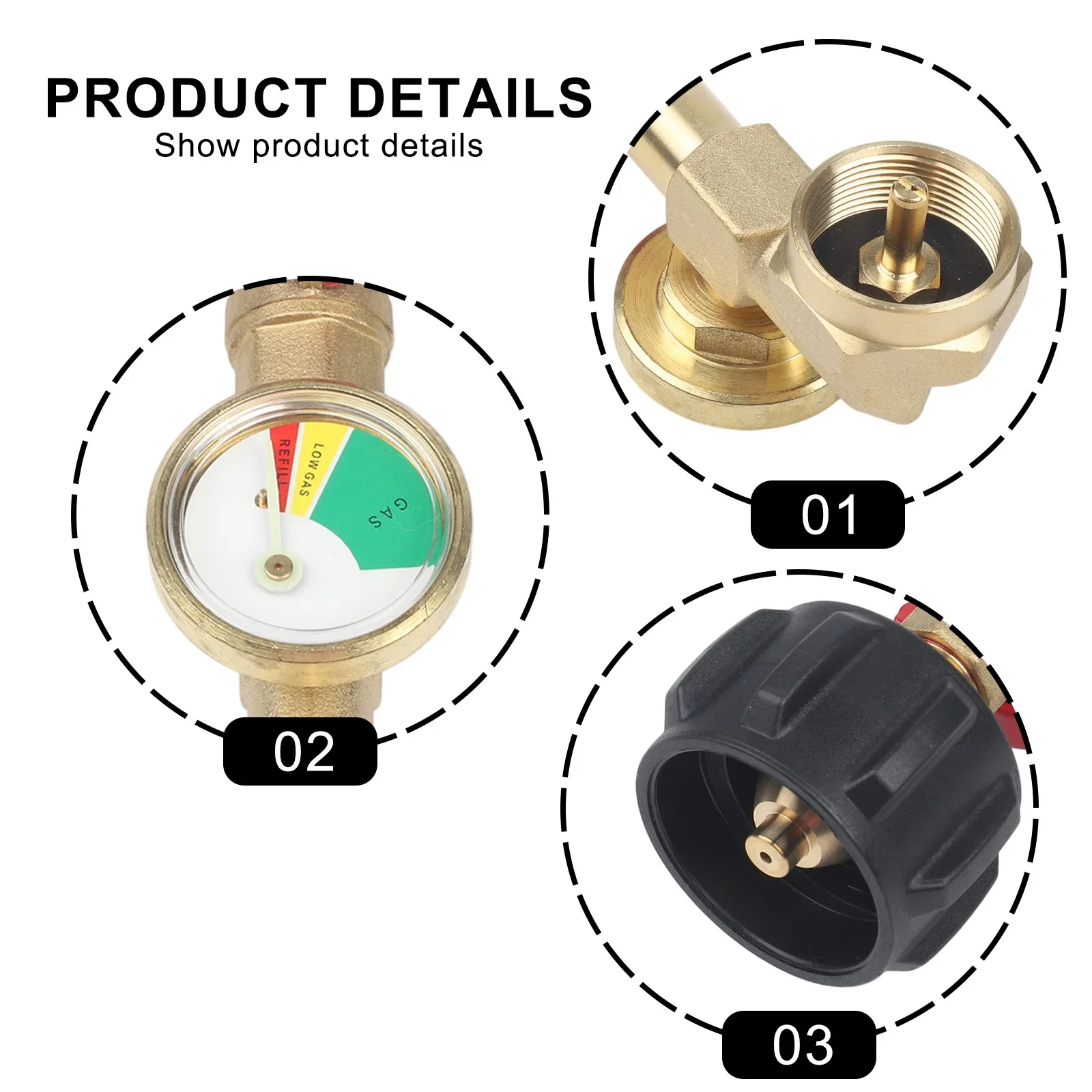 

Адаптер для заправки пропаном с регулирующим клапаном, эффективное заправление, надежное соединение, для баллонов 1 фунт и от баллонов 20 фунтов