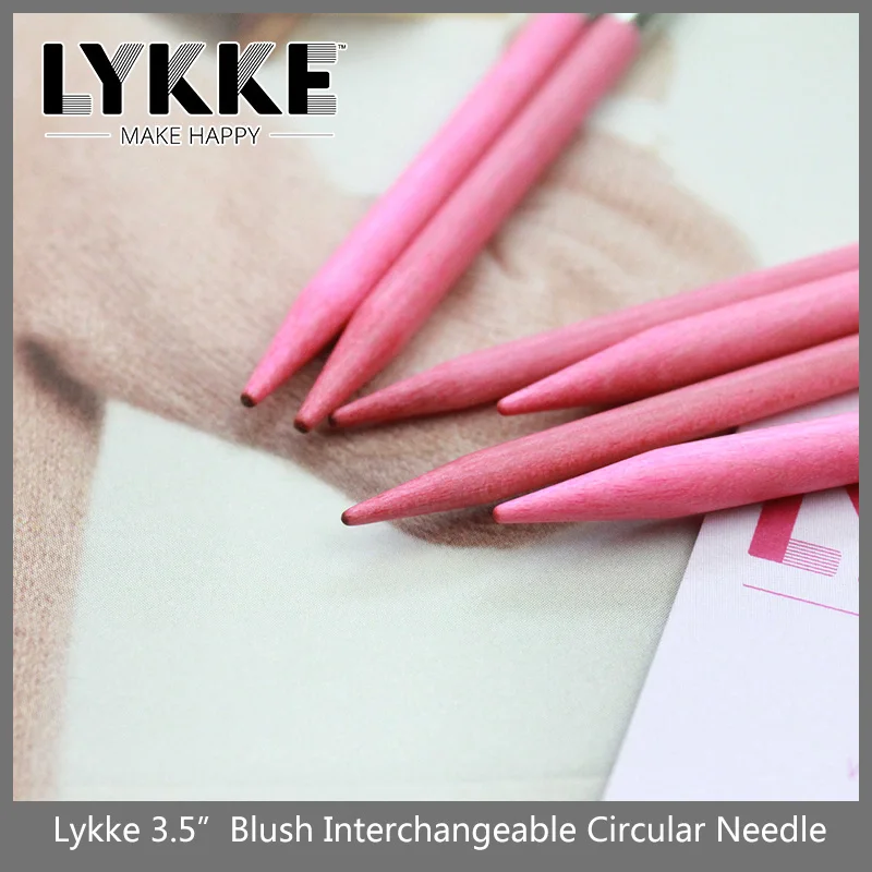 LYKKE Blush 3.5\'\'/7cm Interchangeable Knitting Needles Tip