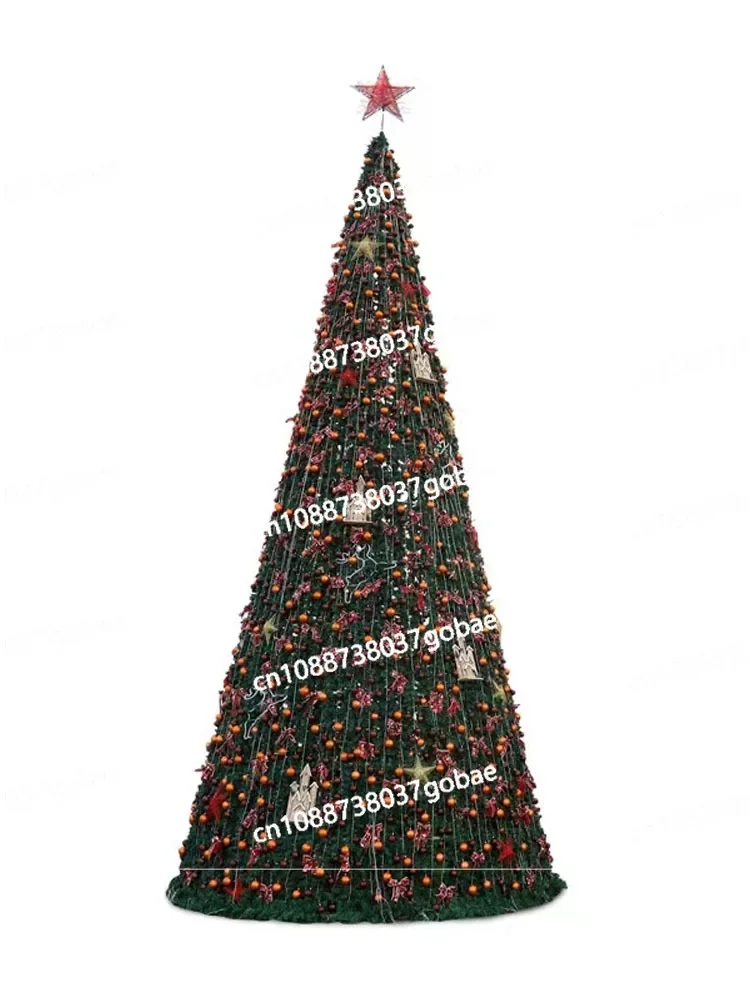 Shopping Mall Large Christmas Tree Outdoor Frame Tree 3/4/6/7/8/9/10m Christmas Tree Christmas Scene Arrangement