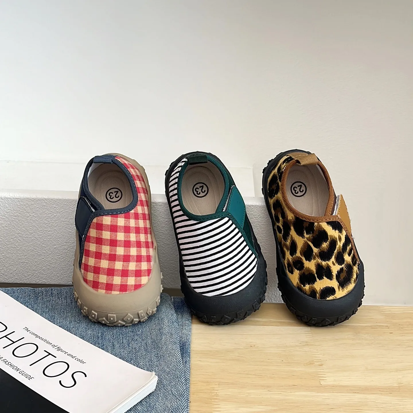 Kids'Casual Shoes Color Blocking Mesh Grid Spring Shoes For Children Breathable Anti-slip Red Green Designer Shoes Size 21-30