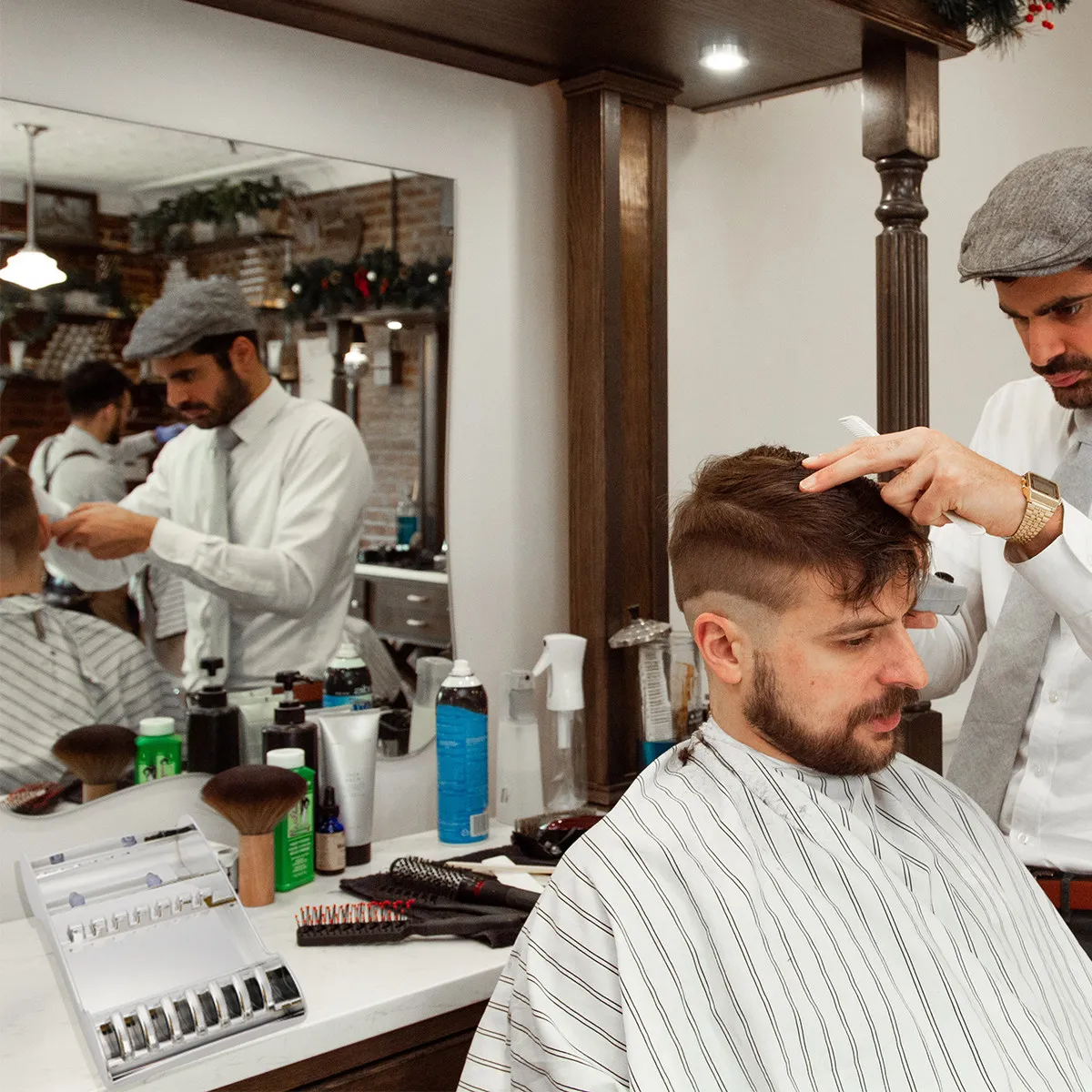 

Premium Anti-Slip Hair Salon Scissors Holder Stand with Double Suction Cups for Flat Slope Uneven Surfaces Holds 8 Scissors Hair