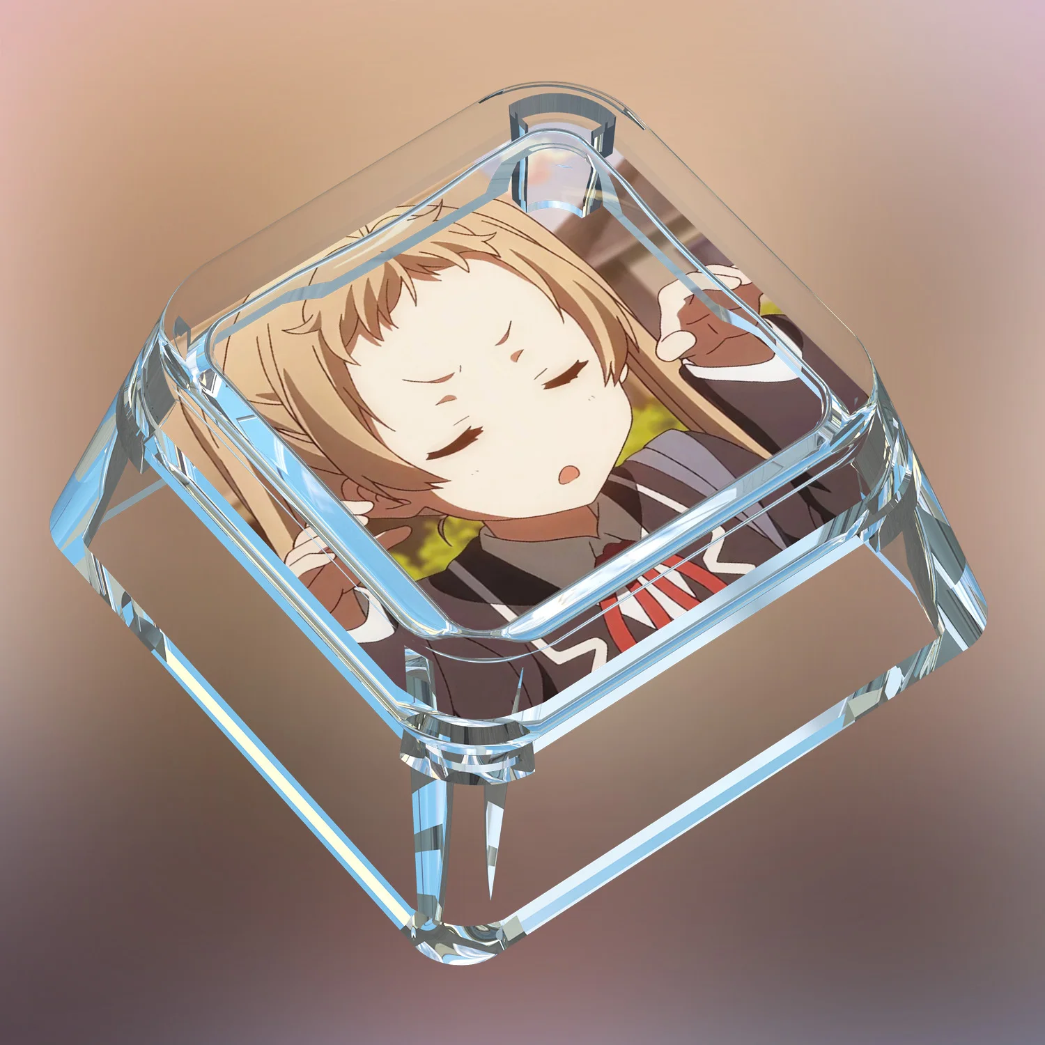 16 نماذج آلهة قصة Dekomori Sanae لوحة المفاتيح الميكانيكية Keycap شفافة نقل الضوء الميكانيكية أغطية المفاتيح دمى هدايا