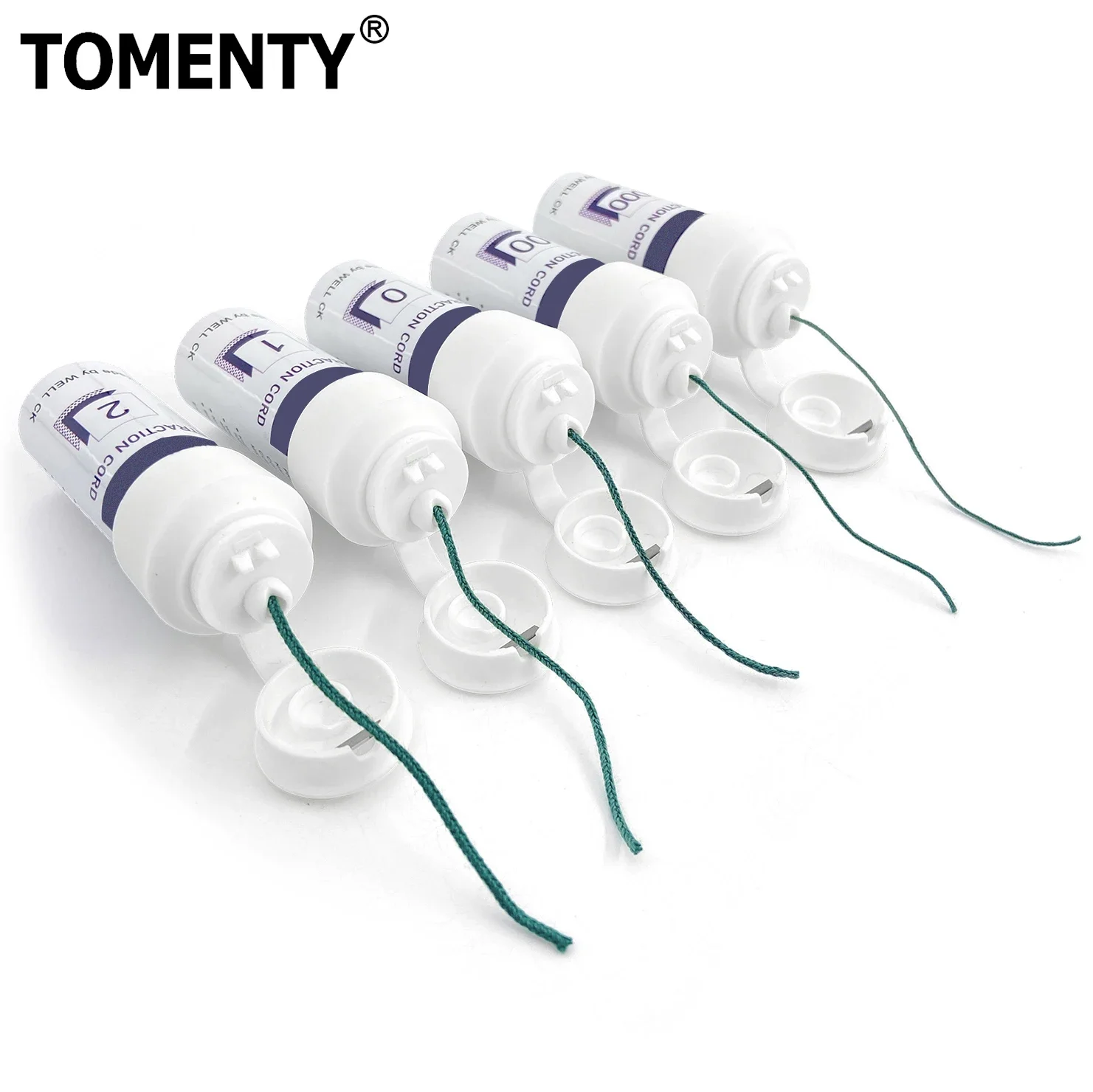 WELLCK Dental Thread Gingival Retraction Cord Knitted Cotton Gum Line Dentist Tools 5 Size 0 00 000 1 2 Dentistry Material