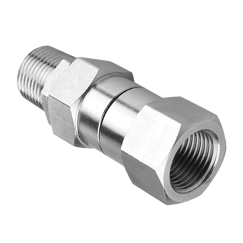 Alta Pressão Lavadora Giratória Conexões De Mangueira, 360 Graus De Rotação Conector, Lavagem De Carro, 3/8"