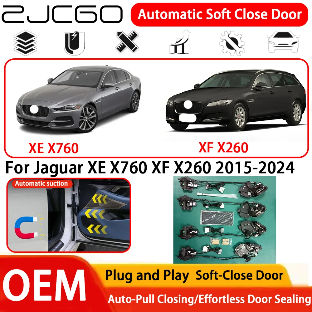 

for Jaguar XE X760 XF X260 2015-2024 Car OEM Plug and Play Automatic Electric Soft Close Door Comfort Closing System