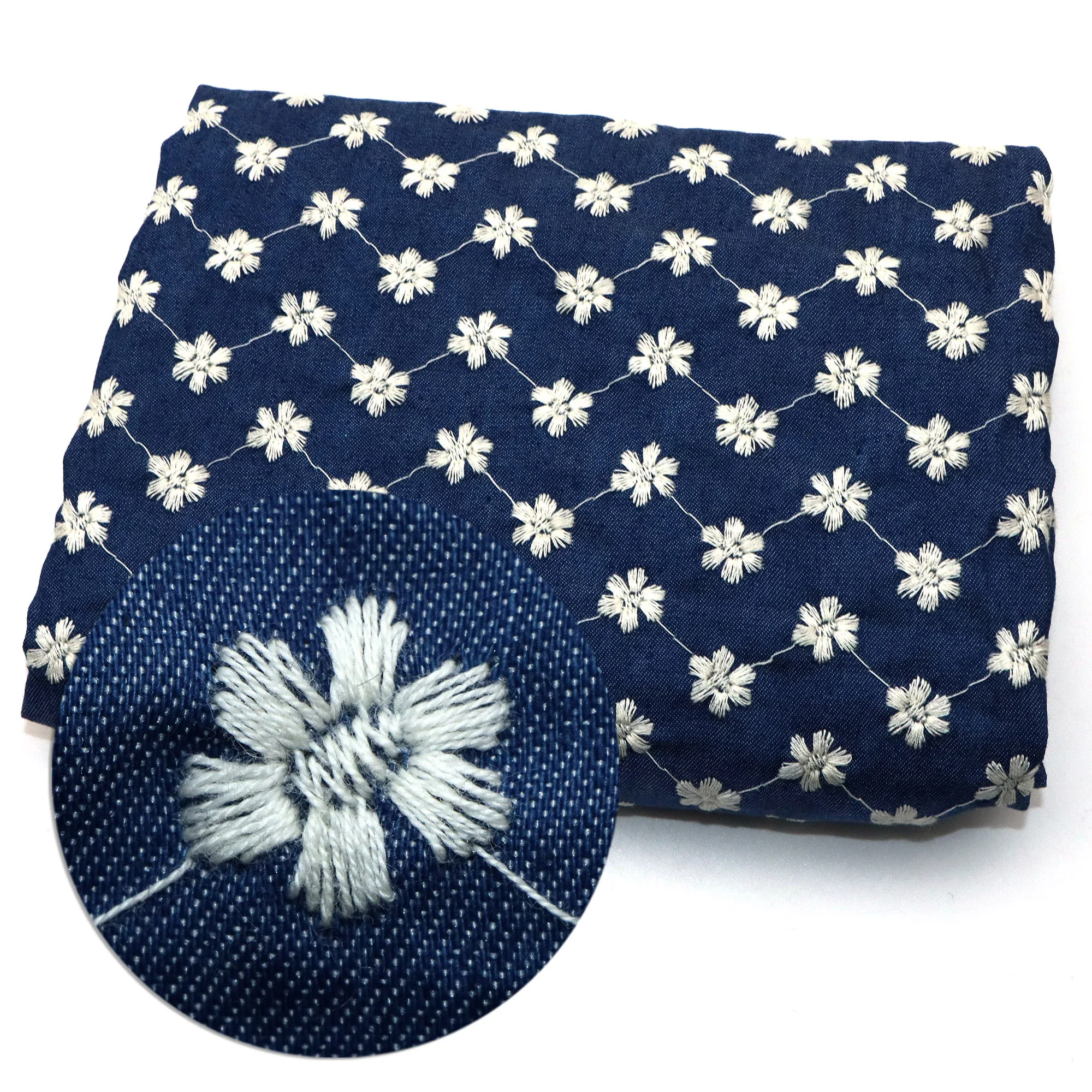 1 шт. полиэфирная ткань с цветочной вышивкой, 51,18x19,68 дюймов, предварительно вырезанная, идеально подходит для украшения вечеринок, ремесленных проектов, стеганое шитье своими руками