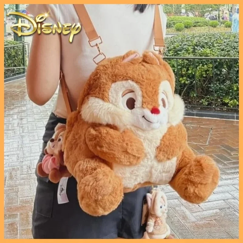 Disney Plush Bag Chip N Dale Cartoon Anime Backpack Cute Plush For Birthday Kawaii Gifts Casual Small Toys