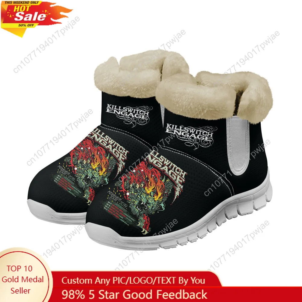 

Killswitchs Engages Band Snow Boots MensWomens Teenager Shoes Keep Warm Casual Winter Outdoors Boot Lightweight Sports