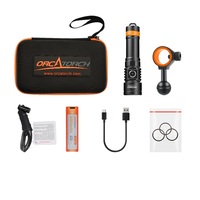 ORCATORCH D710V MK2 2300Lm Upgraded Underwater Video Light, White Red Violet Tri-Color, 120-Degree Wide Beam Scuba Flashlight