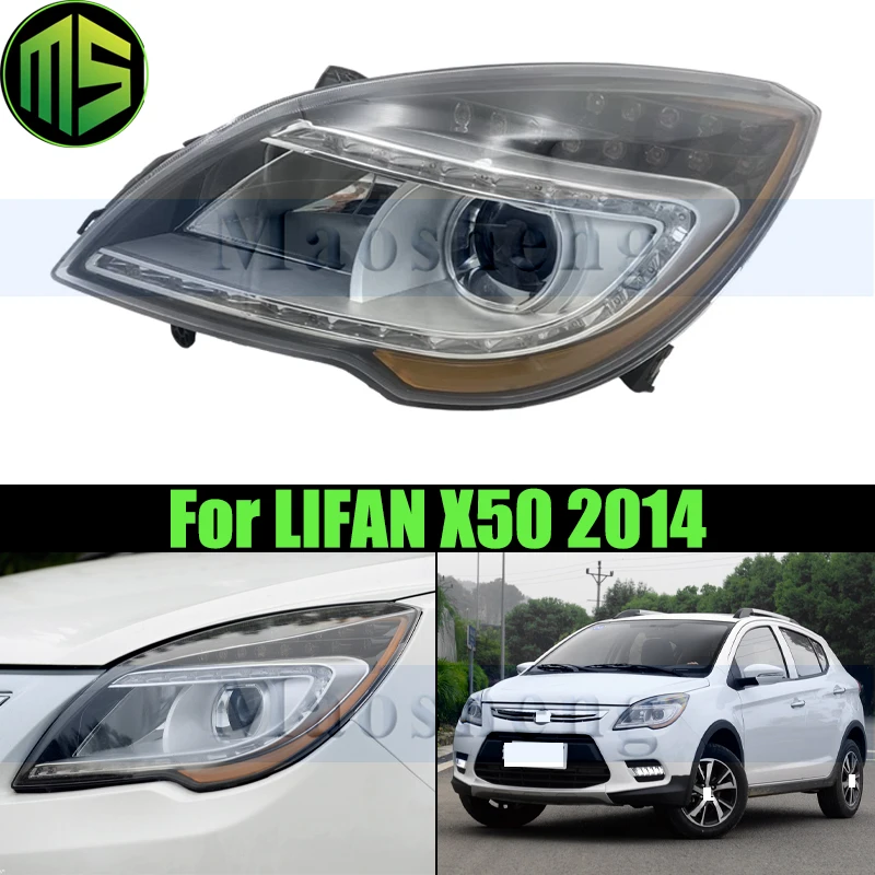 

Maosheng Front Bumper Head Light Head Lamp For LIFAN X50 2014 Front Headlight Headlamp Turn Light