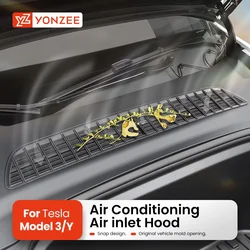 YZ Air Intake Cabin Debris Filter For Tesla Model 3 Highland Model Y Juniper 2021-2025 Insect-proof Net Air Inlet Protective