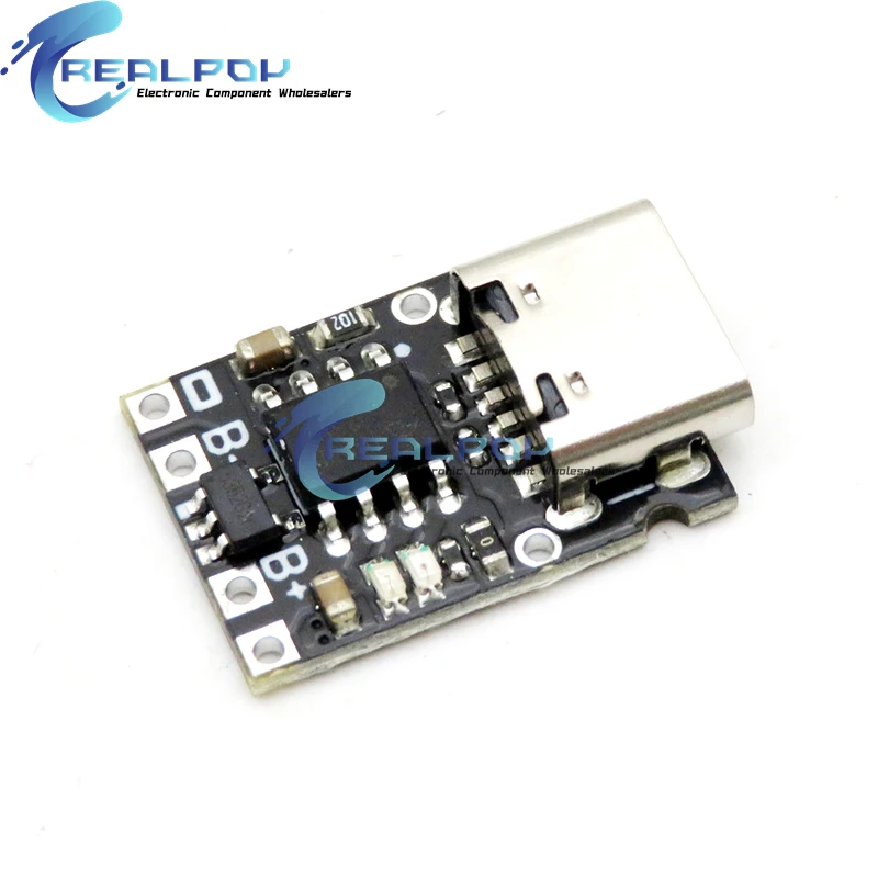 Papan pelindung baterai Lithium li-on, Ultra mini tipe-c USB modul DC 5V 1A untuk 1S 4.2V / 4.35V 18650