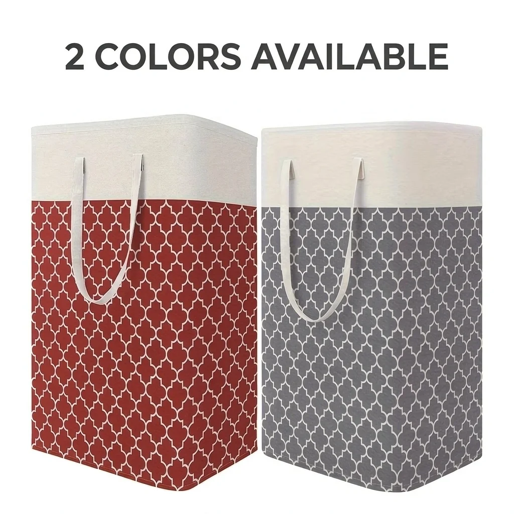 1pc large capacity storage basket, household foldable storage bag, dirty clothes basket, bedroom and bathroom storage basket
