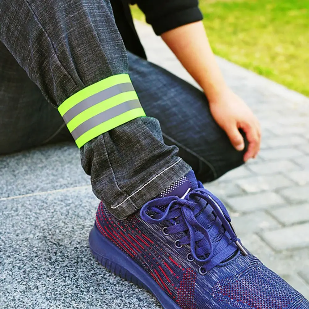 Luminous Reflective Band Strap Glow Elastic Warning Armband Multifunctional Safe Reflector Wristband Outdoor Running