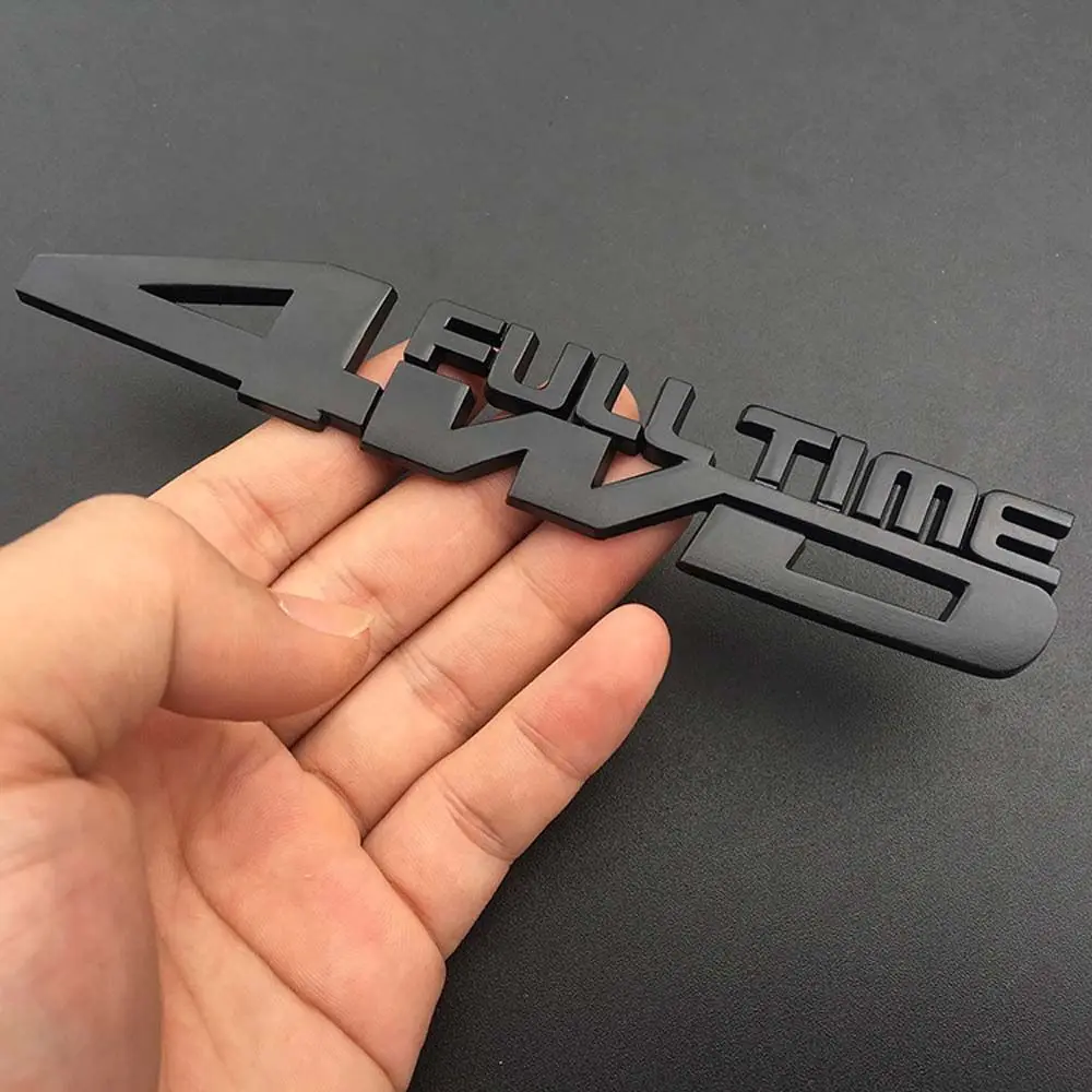 Metal Car styling Accessories Badge Decals Rear Trunk Emblem 4WD Metal Car Sticker 3D Stereo Car Sticker Car Side Fender Decal