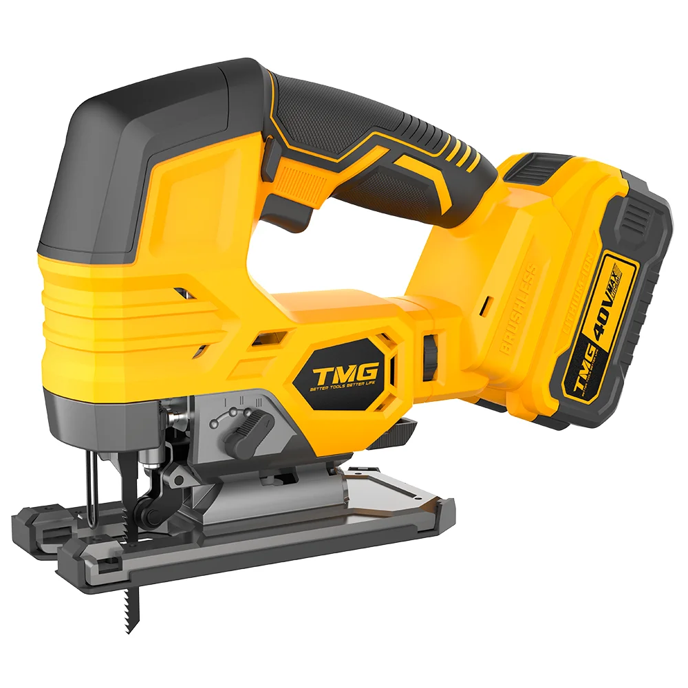 

Tool-less Blade Change 40v 800-3000 Spm Brushless Jig Saw With Twin Led Job Light.