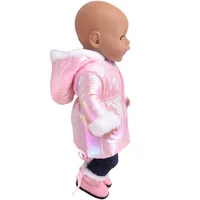 43 cm Doll Clothes Down Jackets Warm Coat for American Girl Doll Accessories Fashion New Baby Born Down Jackets Suit 18inch Doll 3
