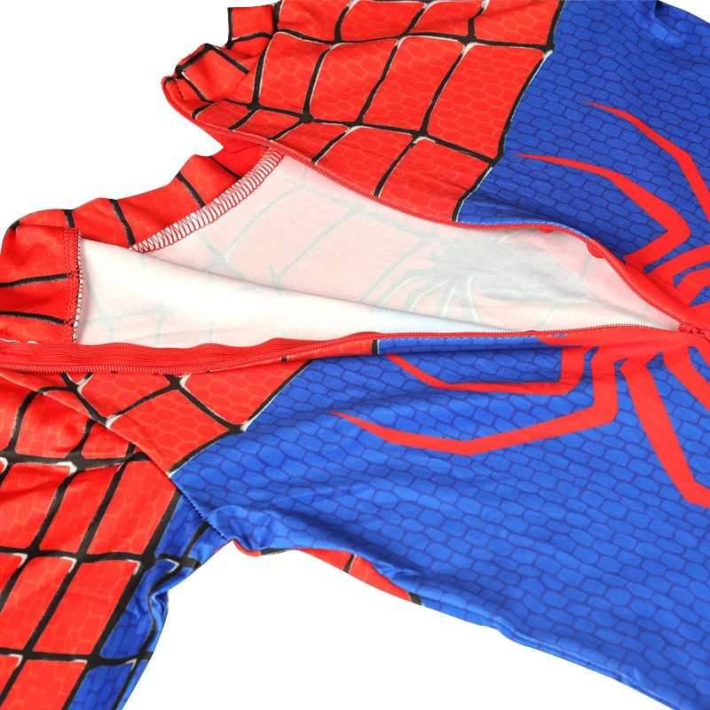 Marvel Comic Spiderman fantasias para crianças, Halloween Cosplay Macacão, Bodysuit clássico para meninos, Spider Man Role Play Outfits