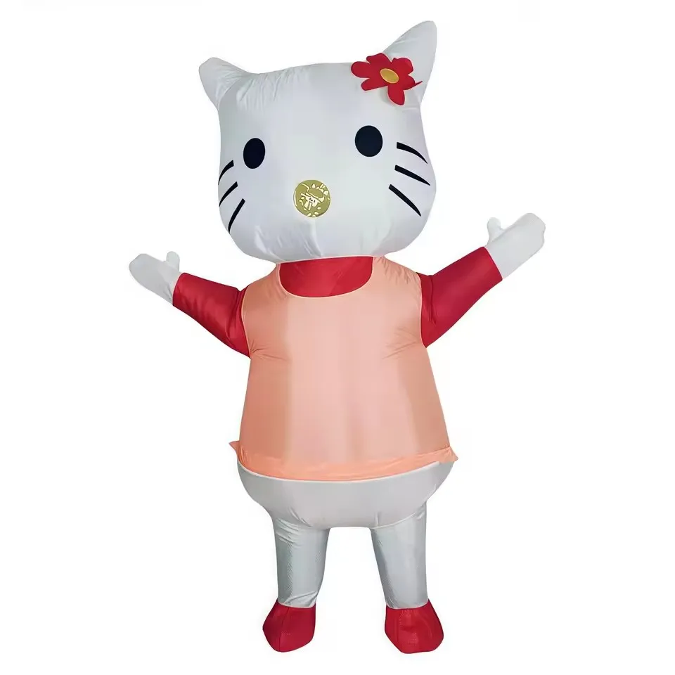 Nieuwe Pikachuer Opblaasbare Kleding Volwassen Kinderen School Prestaties Kleden Cartoon Dress Up Kinderen Halloween Pop Props Kostuum