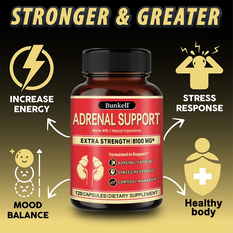 Adrenal Support Supplement for Adrenal Fatigue, Cortisol Manager, Helps Relieve Stress