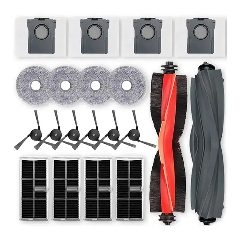 

A66Z For Dreame Bot X40 Ultra / X40 Pro / S30 Pro Ultra Replacement Parts Accessories Main Side Brush Hepa Filter Dust Bag