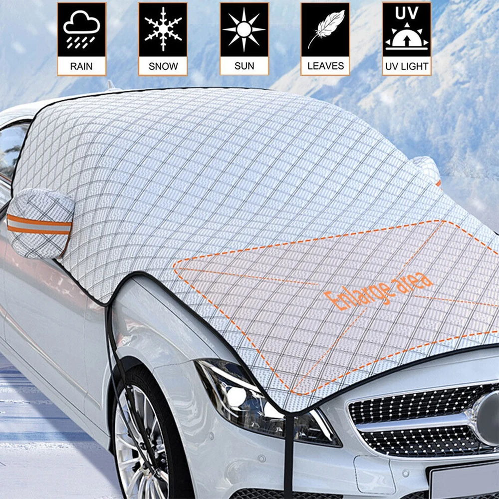 

7-слойный утолщенный Снежный чехол issunday для автомобиля, очень большой защитный чехол для лобового стекла автомобиля, защита от снега и мороза, защита от солнца