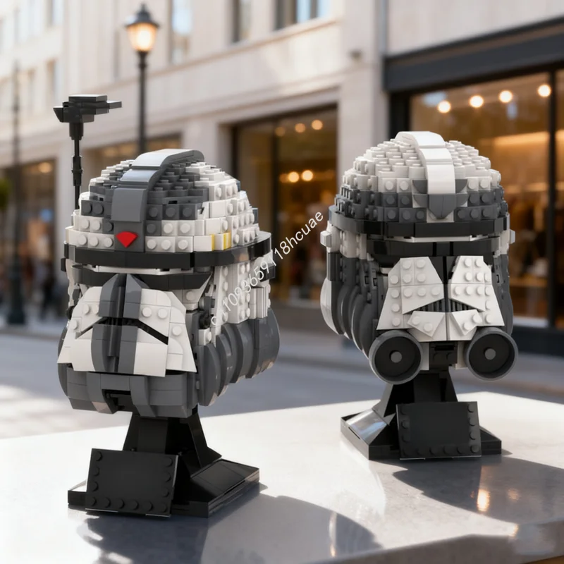 

1370pcs MOC Wolffe Wolfpack Helmet Collection Model Building Toys Blocks Construction DIY Idea Brick Christmas Gift Birthday