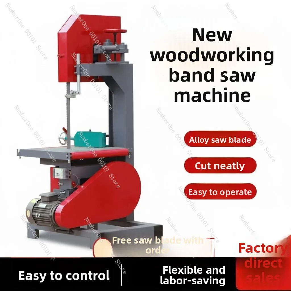 Woodworking band saw machine multi-function jigsaw electric log cutting saw small band  machine for home sliding table