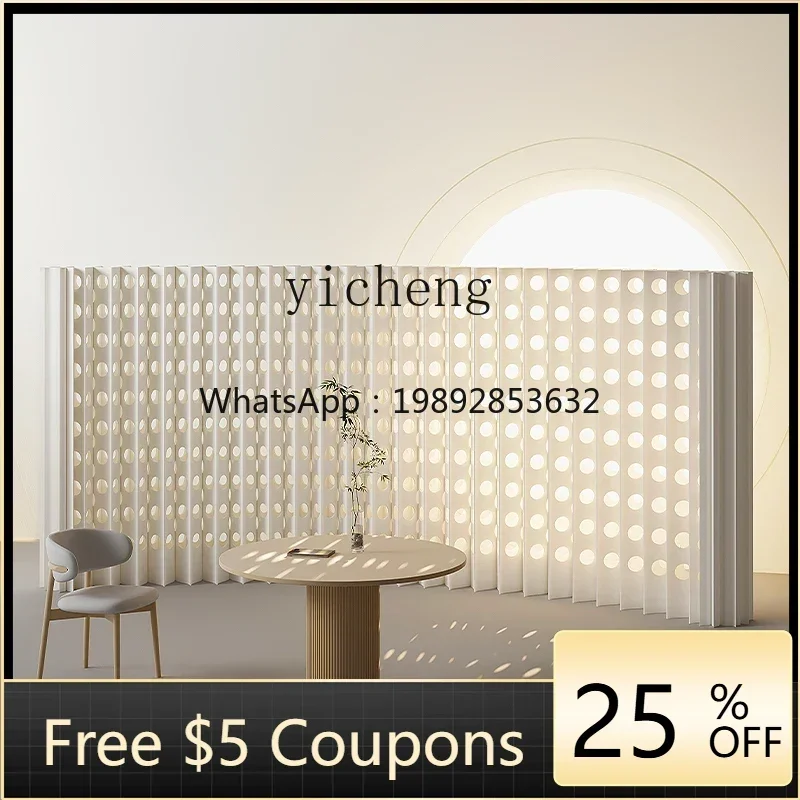 D8- screen partition paper wall fence office background panel room partition baffle foldable mobile