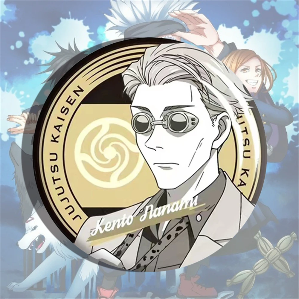 Anime Jujutsu Kaisen Itadori Yuji Fushiguro Megumi Kugisaki Nobara Cosplay Costume Badge Pin SPTE Tinplate Brooch Accessories