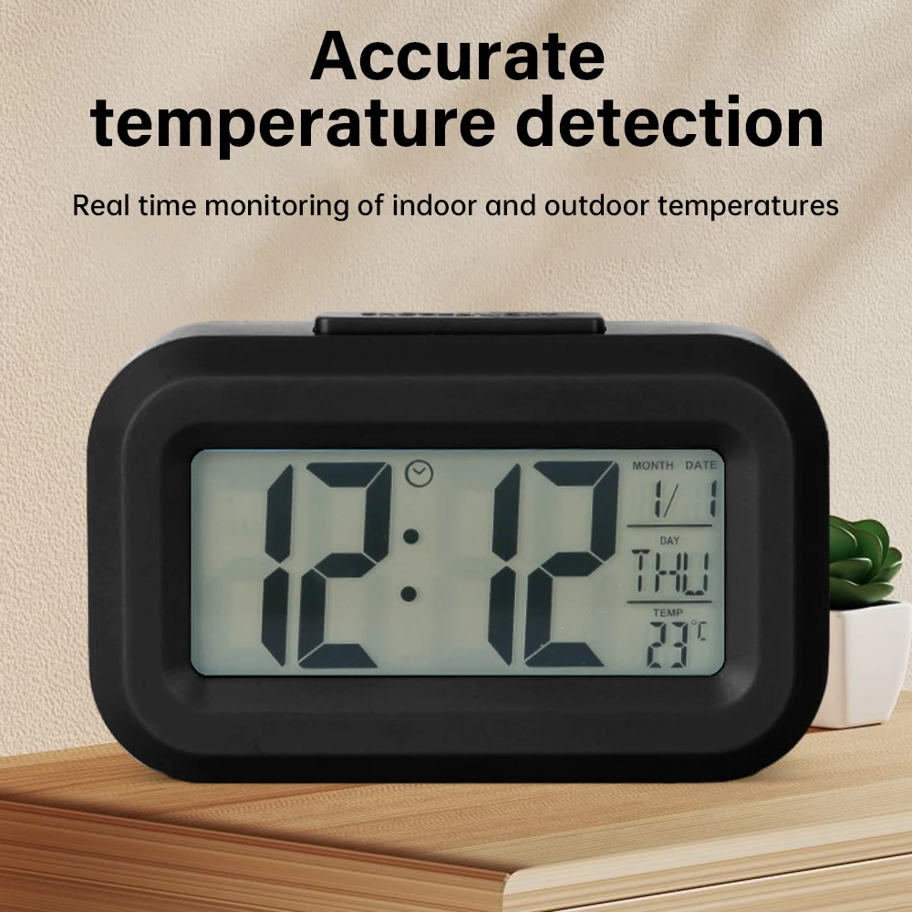 Mini Thermometer Multi-Function Clock With Luminous Temperature Calendar Timer Aquarium Refrigerator Refrigeration Thermometer