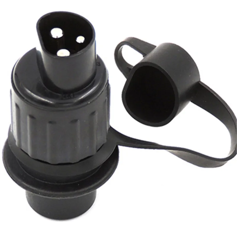 

12V 3-Pole Plug-in 3 Pin round Trailer Socket Connectors for Tractor Plug Electrical Caravan Truck Automotive Electrical Accesso