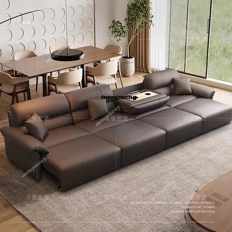 

Новинка: Электрический кожаный диван-кровать для гостиной, идеально подходит для небольших квартир, простой, умный, раскладной, многофункциональный.