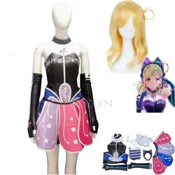 Anime LoveLive!Sunshine!! Aqours Ohara Mari Cosplay Costume Mary O'Hara Guilty Kiss Wig Dress Woman Sexy Halloween Party Suit