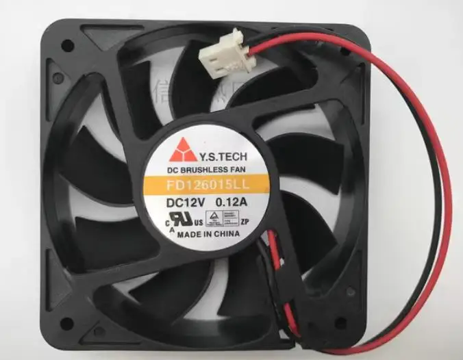 Original New Cooler Fan for  Y.S.TECH FD126015LL DC12V 0.12A Cooler Fan 60*60*15MM