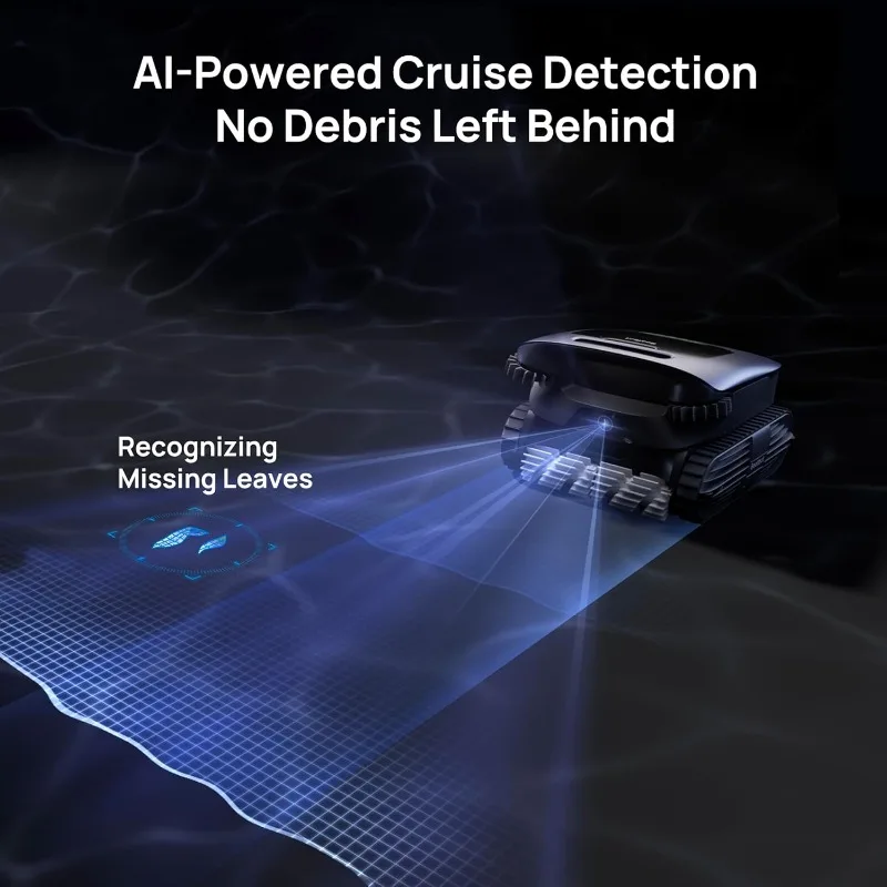 Beatbot AquaSense 2 超コードレスプール掃除ロボット、AI カメラ付きプールマッピング、比類のない 5-in-1 クリーニング – ミッドナイトブルー