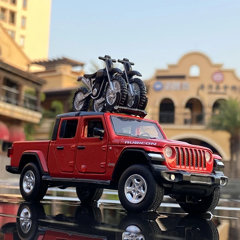 1:32 jeep Wrangler Gladiator Pickup lega modello di auto Diecasts veicoli giocattolo in metallo modello di auto collezione di alta simulazione regalo per bambini