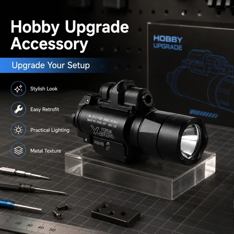 X400U High Bright Alloy Light Illuminator Quick Detach Model Toy Under Mount Torch With Adjustable Green Beam