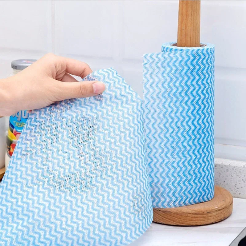 Disposable disposable Reusable Kitchen Rolls Non-Woven Fabric Wiping Cleaning Cloth Towels Non-stick Towel Bag Oil Wiping Rags