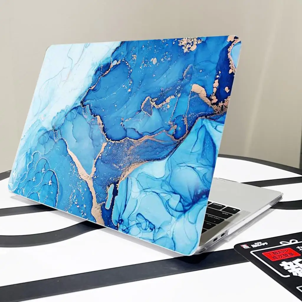 

Fashion Stone Laptop Case For Macbook M1 M2 Air 13 15 2023 Pro 14.2 16.2 inchA2681A2179A2337A2338A2442A2289 Touch bar/ID cover