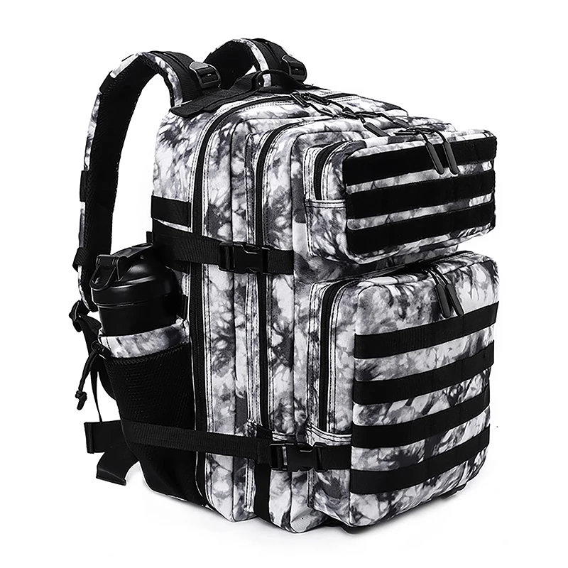 LHI 45L/35L/25L Taktischer Rucksack für Damen und Herren, wasserdicht, für Sportler, Fitnessstudio, Outdoor, Reisen, Wandern, Rucksack mit Flaschenhalter