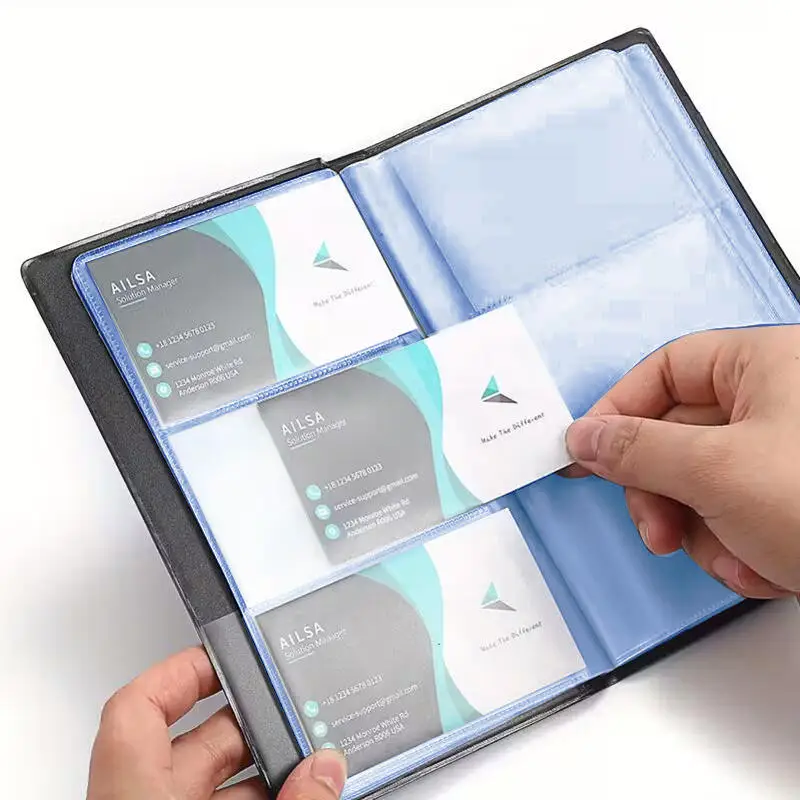 

Business Card Holders Large Capacity Organizer Portable for Men and Women Business Card Binder Professiol Business Cards Holder