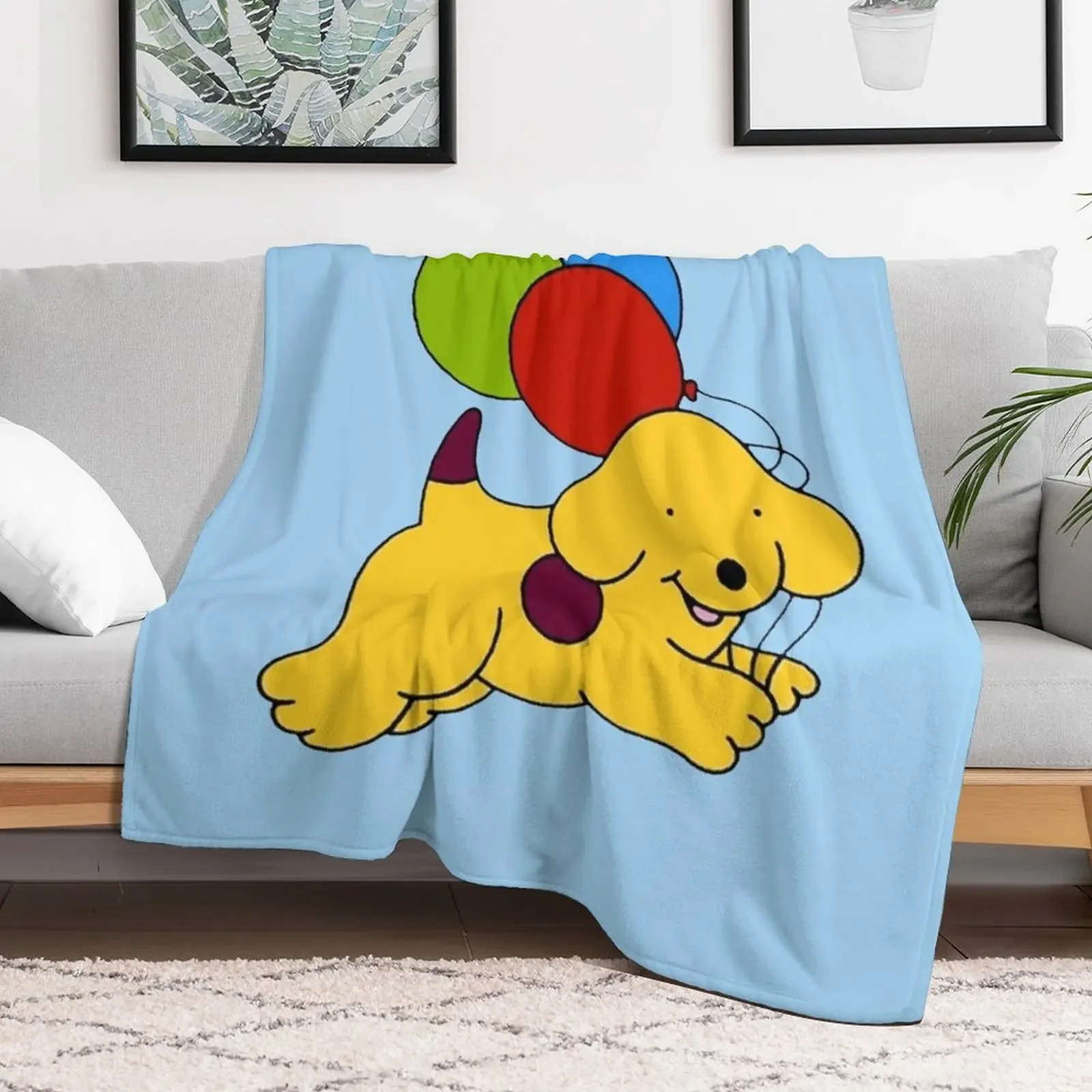 Spot the dog Throw Blanket Wrinkle Resistant Lightweight Blanket