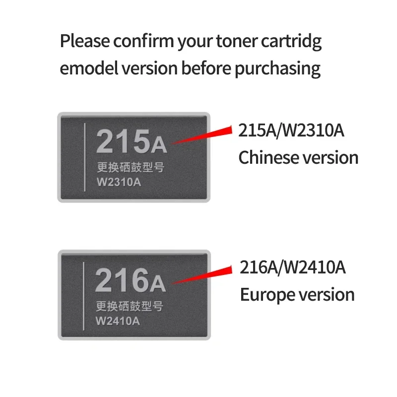 4Color 1set 215a 216A Toner Cartridge Compatible for HP M155a M155nw M182nw M183fw W2310A Color Printer W2410A New toner