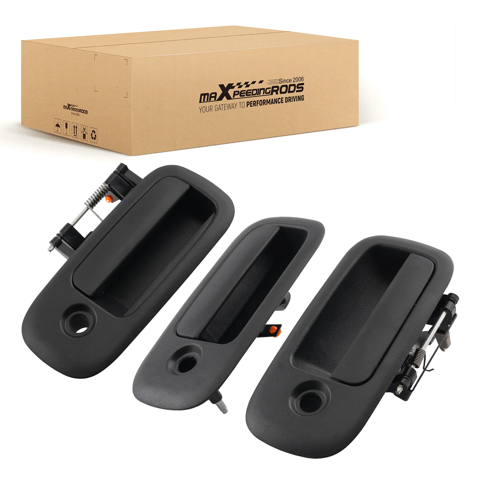

Front Rear Door Handle for Chevy Express GMC Savana 1996-2009 Plastic Black