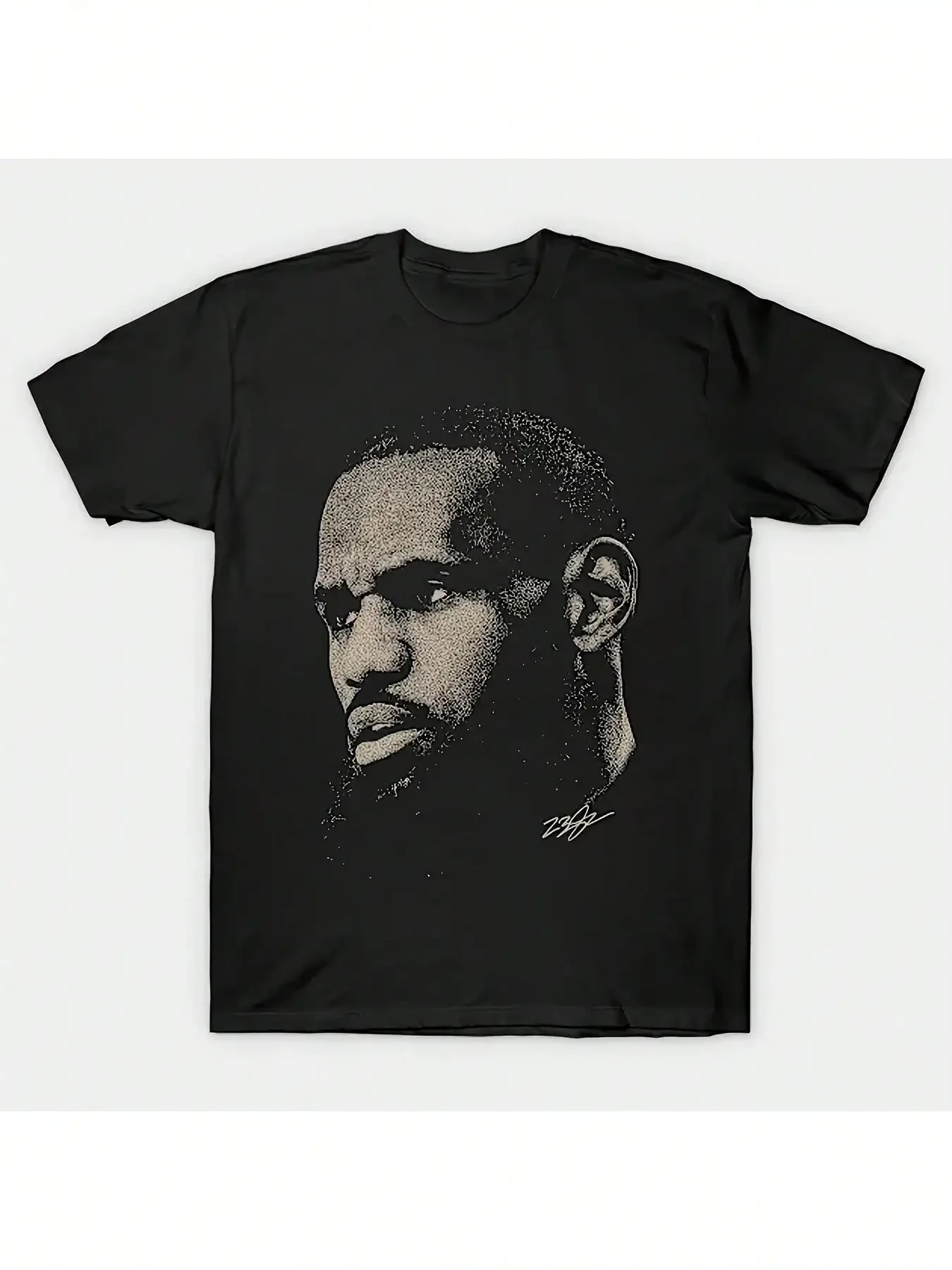 

L Ebron James T-Shirt 220g Pure Cotton Single-Sided Printed Round Neck Short Sleeved T-Shirt