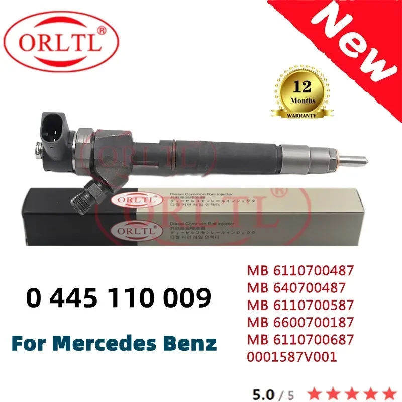 

NEW 0445110009 6110700587 A6110700587 0 445 110 009 A611070058738 Genuine Fuel Injector For Mercedes Benz 0986435004