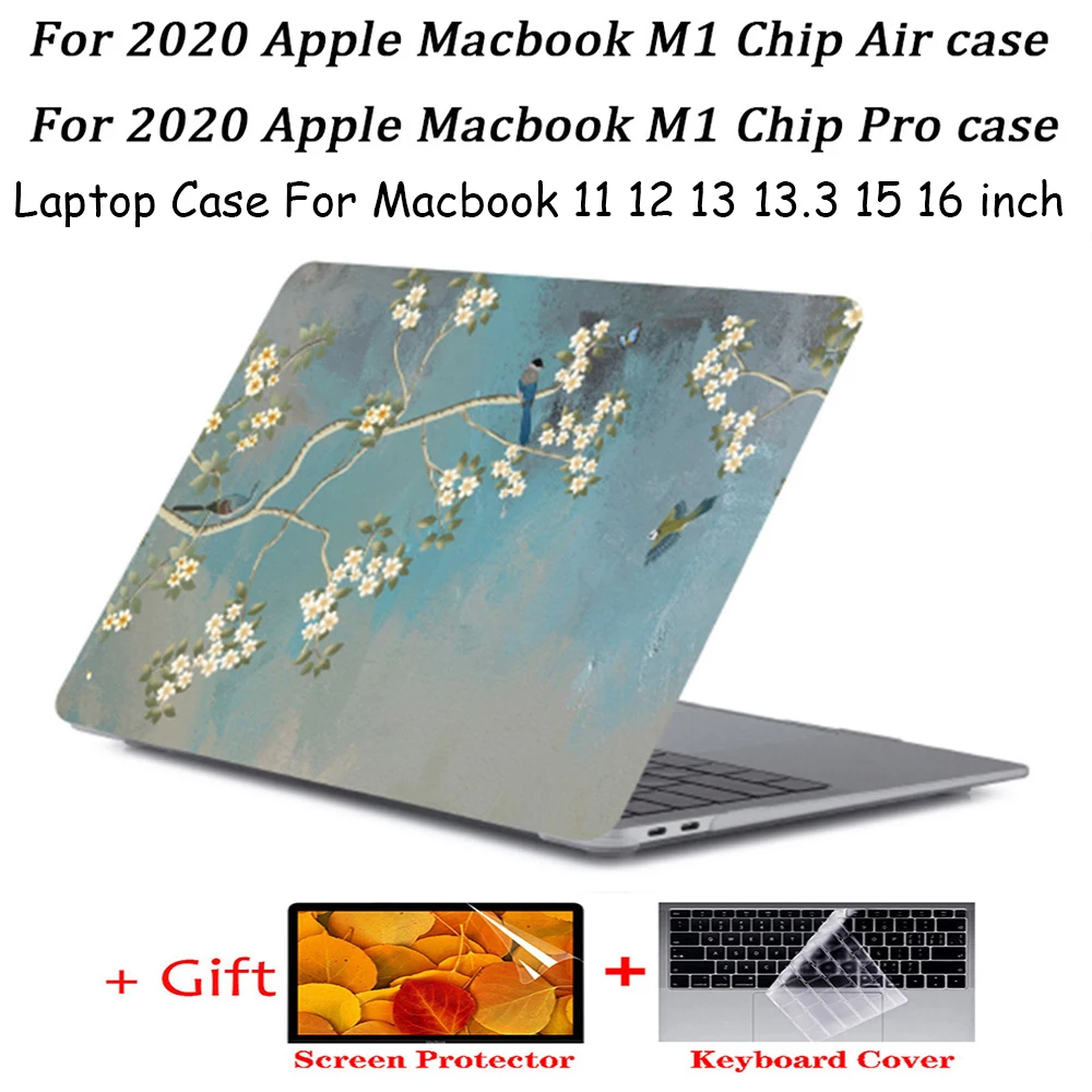 For Macbook Air Pro 11 12 13 15 16 Print pattern Hard Cover for macbook air 13 funda a2179 a1466 a2289 a2337 a2338 Laptop Case